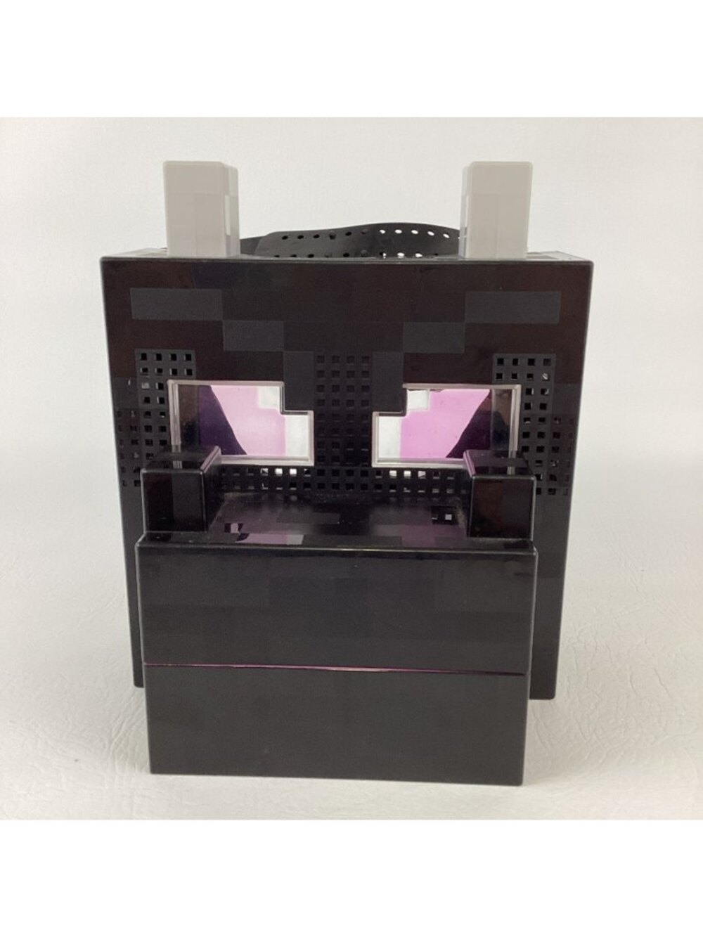 Minecraft Ender Dragon Mob Head Interactive Head Mask Halloween Light Up TESTED